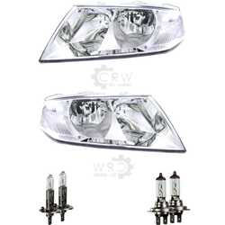 Scheinwerfer Set für Skoda OCTAVIA (1Z) Bj. 02/04-12/08 H7/H1 mit Motor 1343847