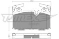 Bremsbelagsatz Scheibenbremse TOMEX Brakes TX 19-47 für MINI CLUBMAN R55 R56 R58