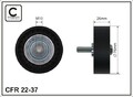 CAFFARO 22-37 Deflection/Guide Pulley, V-ribbed belt for HONDA,OPEL