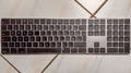 Apple Magic Keyboard mit Ziffernblock QWERTZ Tastatur deutsch schwarze Tasten
