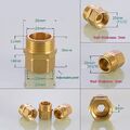 1/2" 3/4" 1" Aussen/Innengewinde Fitting Messing Anschluss Überwurfmutter Muffe