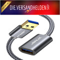 USB 3.0 Verlängerungskabel 2M | Vergoldete Stecker | 5Gbps