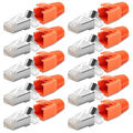 10x Netzwerkstecker Netzwerk Stecker CAT7 CAT6A CAT6 RJ45 vergoldet Crimpstecker