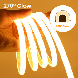 270° COB Neon LED Stripe Streifen 230V Lichtband Lichtleiste IP67 Wasserdicht