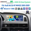 4G LET Autoradio 8Core Carplay Für Audi A6 C6 4F MMI 2G 05-09 8.8" 128G KAM WIFI