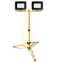 1x/2x LED Baustrahler Fluter mit Stativ Scheinwerfer Flutlicht Strahler 10W-100W