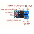 10 Stück DC 5V-36V 15A MOSFET-Triggerschalter-Treibermodul 30A max