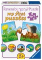 Tiere im Garten. Puzzle 9 x 2 Teile, 