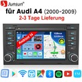 2 DIN Android 14 Autoradio Für Audi A4 B6 B7 2000-2009 CarPlay GPS Navi RDS SWC