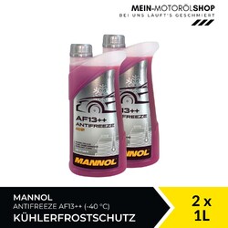 Mannol Antifreeze Kühlerfrostschutz AF13++ (-40 °C) 2x1 Liter = 2 Liter