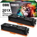2 Toner Kompatibel für HP 201X CF400X Color Laserjet Pro MFP M277dw M277n M252dw