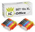 10x Tinte PGI-550 XL CLI 551 XL cartridge Set IP7250 MG5450 MG5550 MG6350 MX725