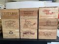 Weinkiste Holz 6er OHK MAGNUM Kiste Deko Wein Regal Shabby Frankreich Italien