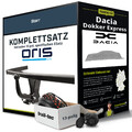 Für DACIA Dokker Express Anhängerkupplung starr +eSatz 13pol 11.2012-12.2021 NEU