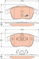 TRW Bremsbelagsatz Scheibenbremse COTEC GDB1808 für RENAULT JZ0 SCÉNIC MEGANE 3
