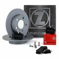 ZIMMERMANN Bremsscheiben Ø 230mm + Beläge für VW GOLF 4 POLO AUDI A1 A3 hinten