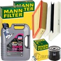 MANN INSPEKTIONSPAKET+5L LIQUI MOLY 5W-30 ÖL passend für RENAULT KANGOO 1.5 dci