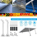 PV Halterung Photovoltaik Aufständerung Solarmodul Solarpanel Montage Set ALU