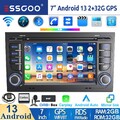 Für Audi A4 S4 RS4 B6 B7 B8 SEAT EXEO Autoradio DAB+ Carplay Android 13 Navi RDS
