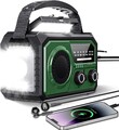 16000mAh Solar Radio,AM/FM Kurbelradio Tragbar USB Notfallradio mit 59200mWh