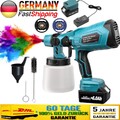 Akku Farbsprühsystem Elektrische -Farbspritzpistole Sprühpistole Für Makita 18V