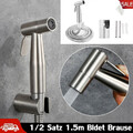 Bidet Brause mit Halter Schlauch Set Bad WC Intim Hygiene Hand Duschkopf Dusche