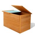 Aufbewahrungsbox Gartentruhe Kiste Auflagenbox 126x72x72 cm Holz