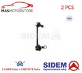 STABILISATOR STABI LINKS+RECHTS VORNE NIEDRIGER SIDEM 67662 2PCS H NEU