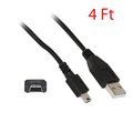 0.9m USB 2.0 Typ A Zu Mini B Kabel Stecker 5 Polig Schwarz Kamera MP3 Player