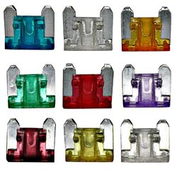 KFZ Sicherung Set - Mini Midi low flach - Motorrad PKW Auto Schmelzsicherung