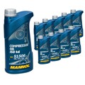 10 x 1 Liter Original Mannol Kompressoröl Compressor Oil ISO 46 DIN 51506