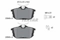 TEXTAR Bremsbelagsatz, Scheibenbremse 2354901 für MITSUBISHI PROTON SMART VOLVO