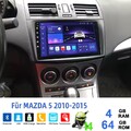 Für Mazda 5 2010-2015 DAB+ Carplay Android 14 Autoradio GPS WIFI 4G+64G SWC NAVI
