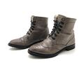 Divaine Damen Stiefel Stiefeletten Schnürboots Ankle Boots Komfort Braun Gr. 37