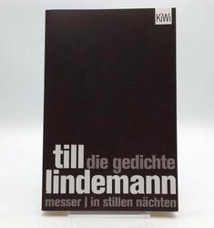 Die Gedichte Messer. In stillen Nächten Till Lindemann Taschenbuch KIWI Deutsch