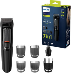 Philips 7-in-1 All-in-One Trimmer, Series 3000 Pflegeset für Bart & Haare Wi