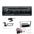 Kenwood 1-DIN Receiver Autoradio DAB+ CD Bluetooth für Opel Zafira B matt chrom
