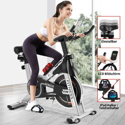 Heimtrainer LCD Indoor Cycling Fitness Bike Fahrrad Trimmrad Hometrainer 2 Farbe