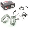 2x ABS-Sensor und ABS-Ring Set Hinterachse 43 Zähne für SEAT TOLEDO I 1L