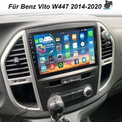 32G Autoradio 10" Carplay Android13 Für Benz Vito W447 2014-2020 GPS NAVI KAM FM