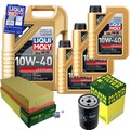 MANN-FILTER Inspektionspaket 8 L LIQUI MOLY 10W-40 für Audi 80 1.8 S 2.0