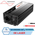 Reiner Sinuswelle Wechselrichter Spannungswandler 12v to 230v 1000W peak 2000W