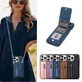 Handykette Hülle mit Band Für iPhone 15 14 Pro Max 13 12 11 Leder Tasche Case DE