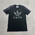 ADIDAS ORIGINALS Herren T-Shirt Gr. M Regular Classic Logo Retro 21418 Schwarz