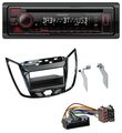 Kenwood MP3 CD USB Bluetooth DAB Autoradio für Ford C-Max Kuga Klavierlack schwa