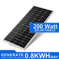 200W Solarpanel Solarmodul Mono Für 12Volt Batterien Wohnwagen Wohnmobil Yacht