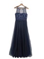 VERA MONT Abendkleid Damen Gr. DE 34 blau Elegant
