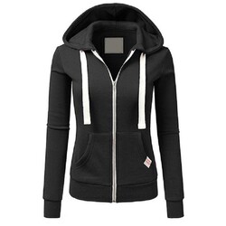 Damen Kapuzenpullover Sweatjacke Sweatshirt Hoodie Freizeit Basic Hoodie Tops DE
