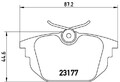 Bremsbeläge P 23 026 BREMBO für ALFA ROMEO FIAT LANCIA