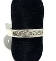 925/- Silber Ring mit weißen simulierten Diamanten Gr.58